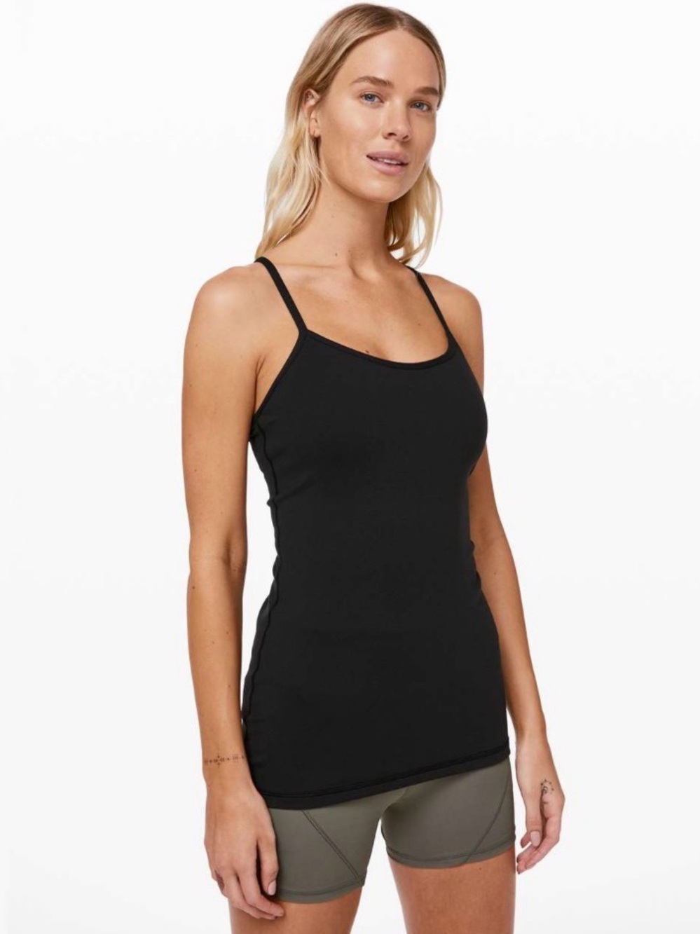 Lululemon Power Y Tank *Luon in Black Size 8 ORG RETAIL $52